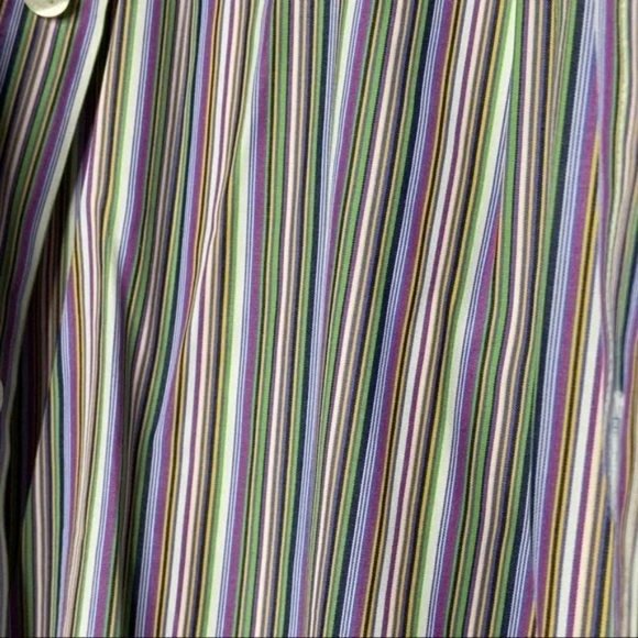 Tailorbyrd Button Down Men's Striped Shirt * Med * Egyptian Cotton * EUC - Picture 5 of 8